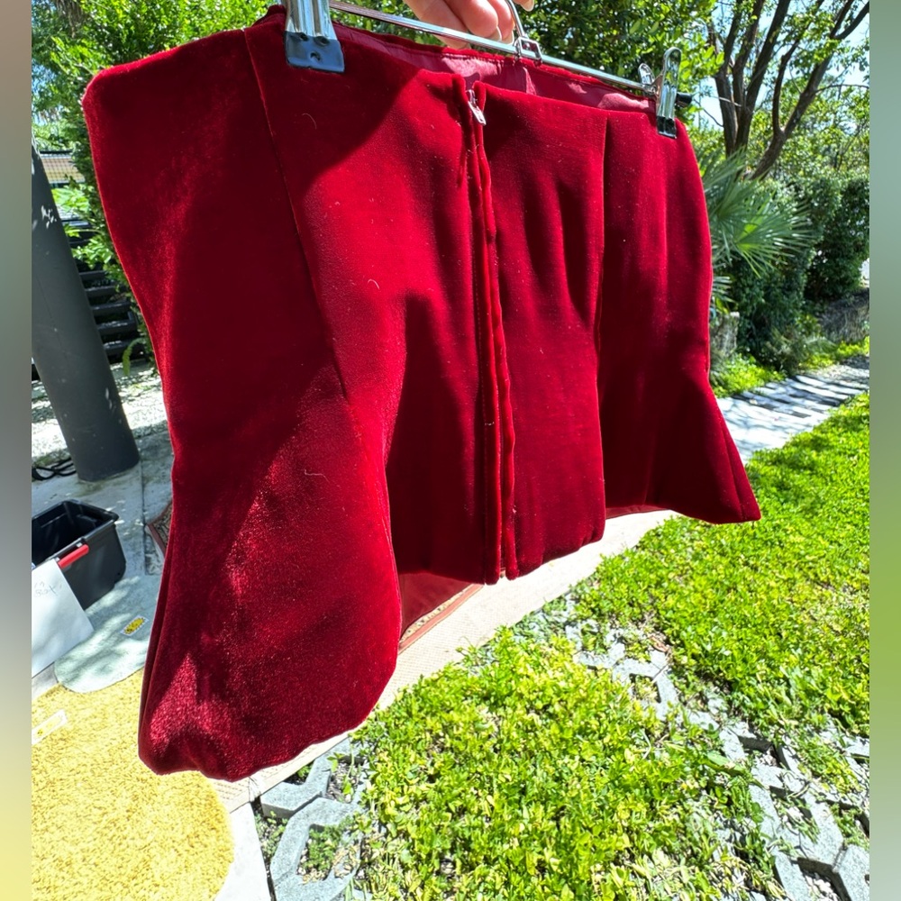 Kay Unger Velvet Bustier